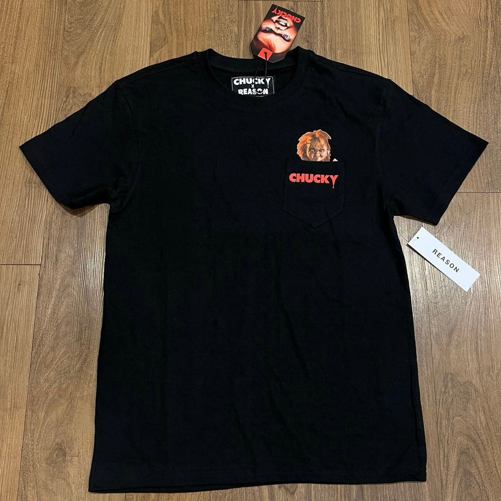 NWT Chucky x Reason T-Shirt Size Medium black